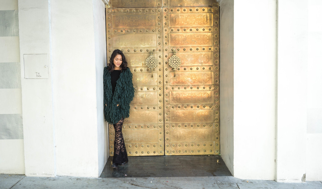 The Luxi Look | Winter Style, Lovers and Drifters Club, Show Me Your Mumu Bam Bam Bells, Shaggy Jacket