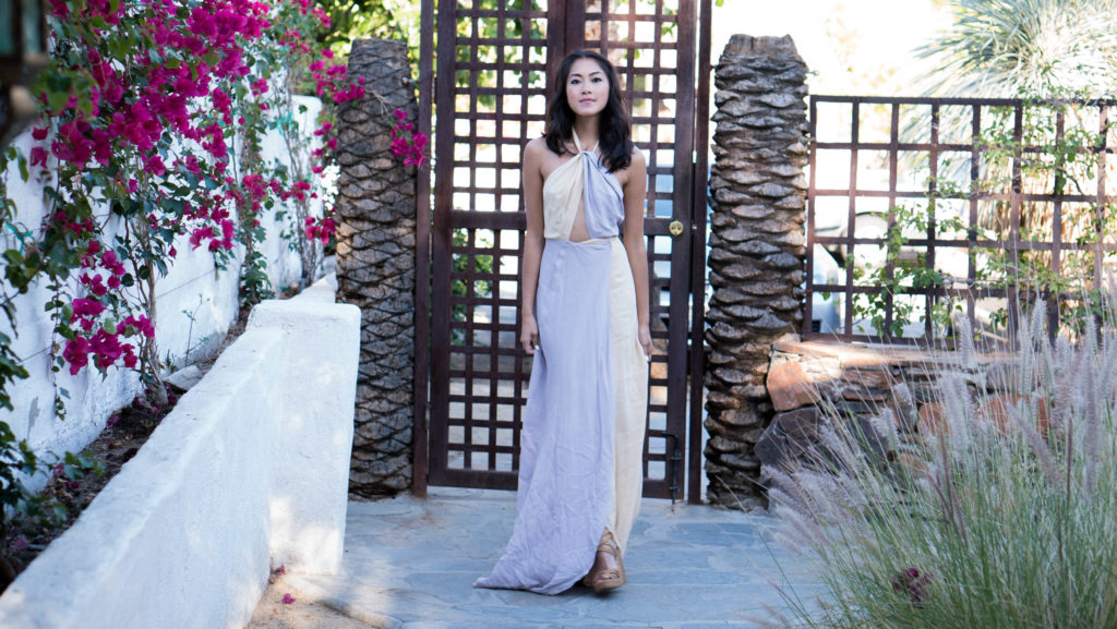 Amy Zhang wearing a Reformation Estella Dress for Best Dressed Guest