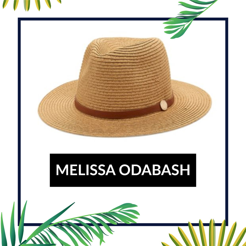 : Melissa Odabash Straw Fedora  Summer Beach Hats 