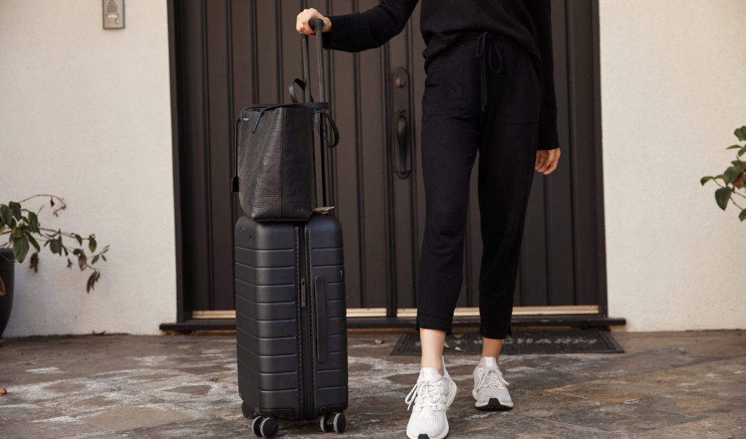 My Cozy Travel Uniform & Why I Love My Away Suitcase | by The Luxi Look